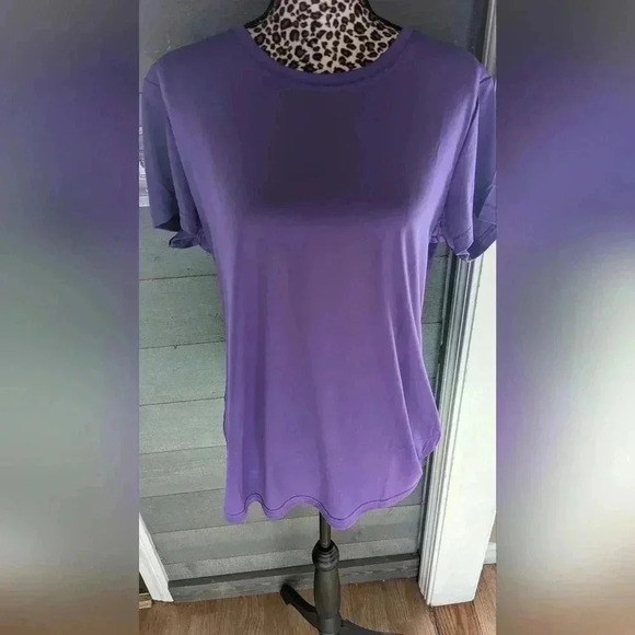 Short Sleeve Women's  T-Shirt SPF 50+ Sun Protection Quick Dry Purple XL (EUC) - Picture 5 of 12